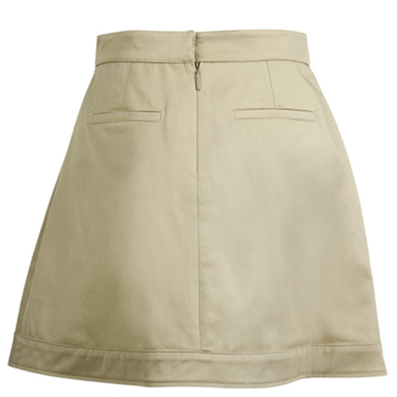 38 NEW $1,335 ROBERTO CAVALLI Runway Khaki Tan Cotton CORSET LACE UP MINI SKIRT