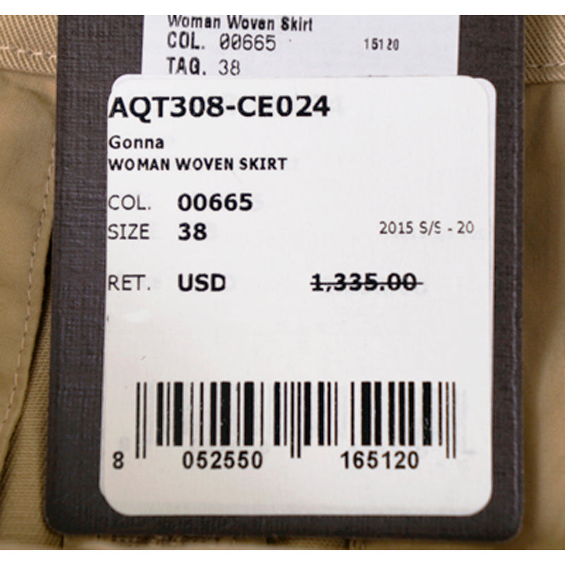 38 NEW $1,335 ROBERTO CAVALLI Runway Khaki Tan Cotton CORSET LACE UP MINI SKIRT