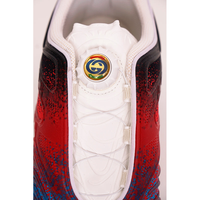 11G 11.5 NEW $890 GUCCI Men Gradient Black Blue Red ULTRAPACE R GG Logo SNEAKERS