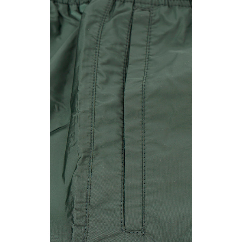 58 NEW $725 PRADA Men Green Nylon LINE-A LOGO Swim Shorts TRUNKS & TRAVEL POUCH
