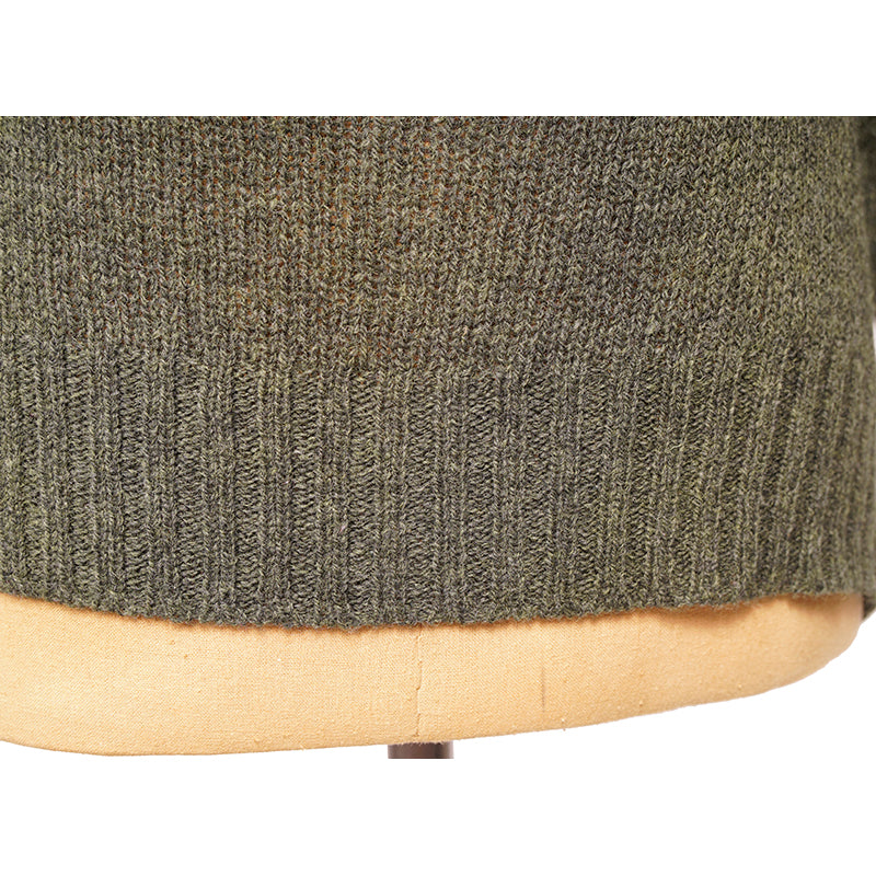 40 NEW $1190 PRADA Runway Olive Long CHUNKY KNIT 100% Wool Sweater CARDIGAN XS