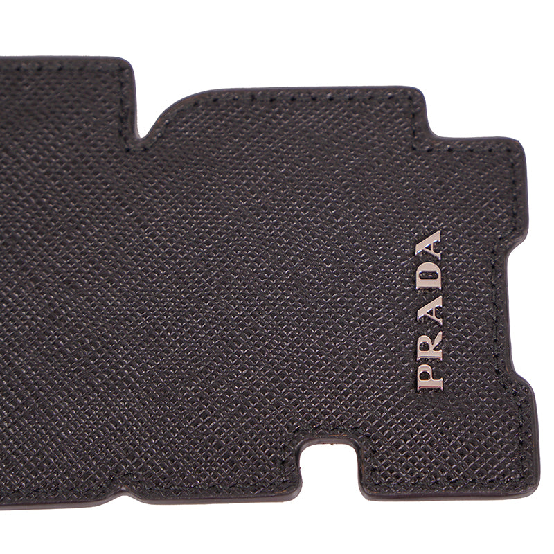 NEW $495 PRADA Preppy LOGO Multicolor SAFFIANO LEATHER Trick KEYRING BAG CHARM