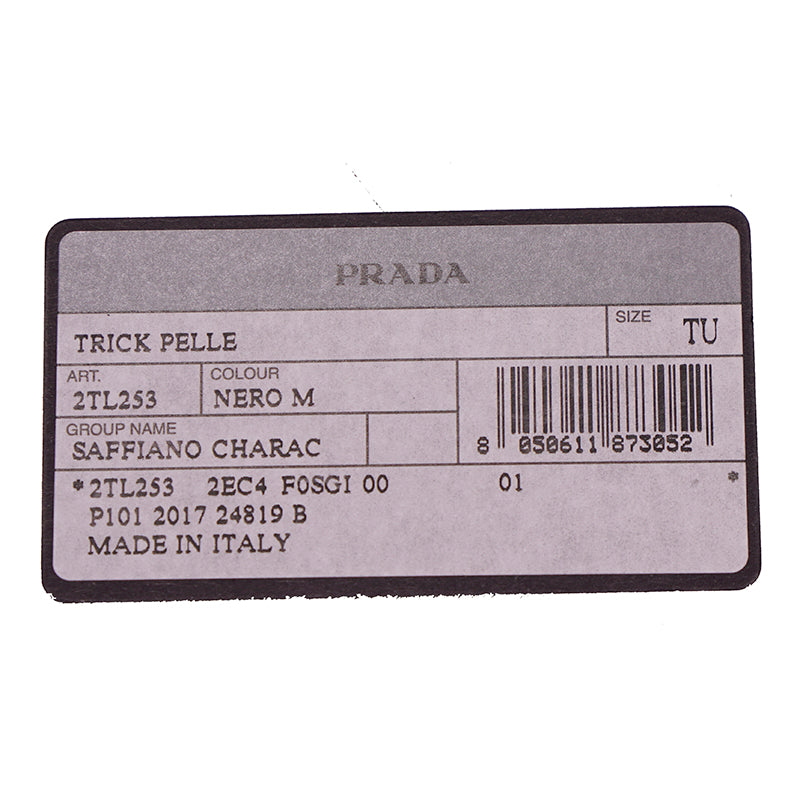 NEW $495 PRADA Preppy LOGO Multicolor SAFFIANO LEATHER Trick KEYRING BAG CHARM