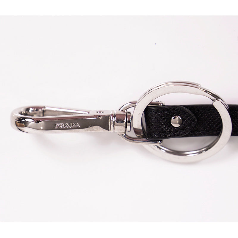 NEW $495 PRADA Preppy LOGO Multicolor SAFFIANO LEATHER Trick KEYRING BAG CHARM