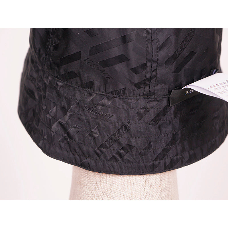sz 57/58 NEW $625 VERSACE BAROCCO GODDESS Reversible La Greca Logo Nylon BUCKET HAT