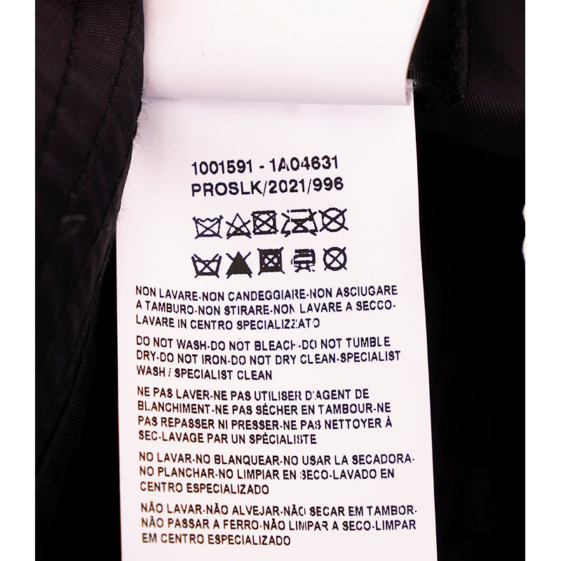58 M NEW $500 VERSACE Black Nylon MEDUSA LOGO Barocco Signature Print BUCKET HAT