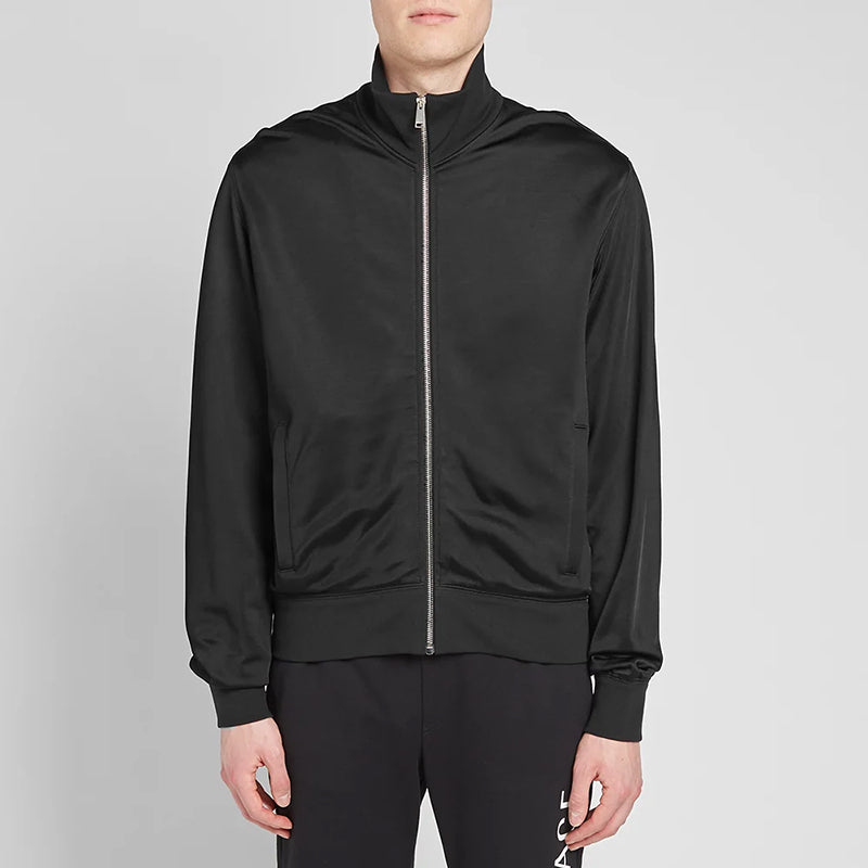 XXL NEW $1295 VERSACE Men Black MEDUSA HEAD LOGO SIDE STRIPE Track Sporty JACKET