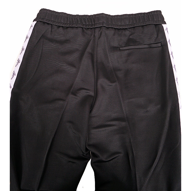 L & XL NEW $895 VERSACE Men's Black MEDUSA HEAD LOGO SIDE STRIPE Track Sporty PANTS