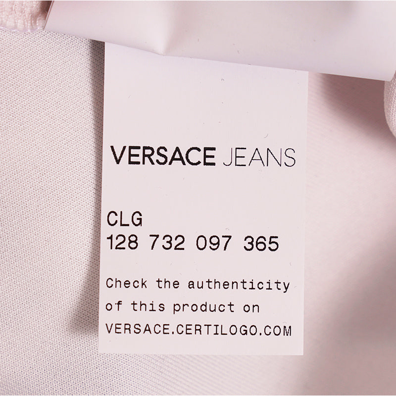 M NEW $595 VERSACE JEANS Woman TIGER LOGO Zipper REMOVABLE Arms SWEATSHIRT TOP