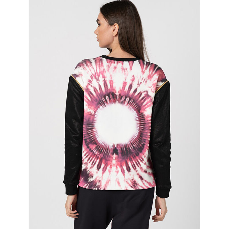 M NEW $595 VERSACE JEANS Woman TIGER LOGO Zipper REMOVABLE Arms SWEATSHIRT TOP