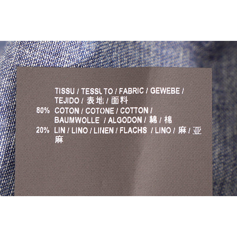 S NEW $750 SAINT LAURENT Vintage Blue JAPAN DENIM Classic WESTERN Style SHIRT