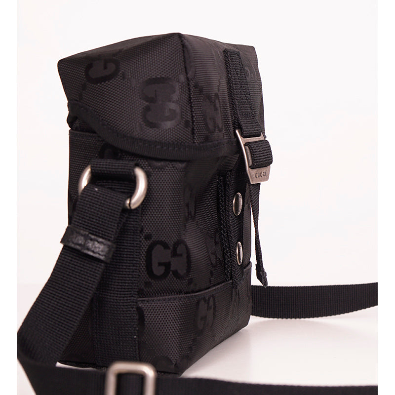 NEW $980 GUCCI Black OFF THE GRID Nylon Monogram Shoulder/Crossbody Small BAG