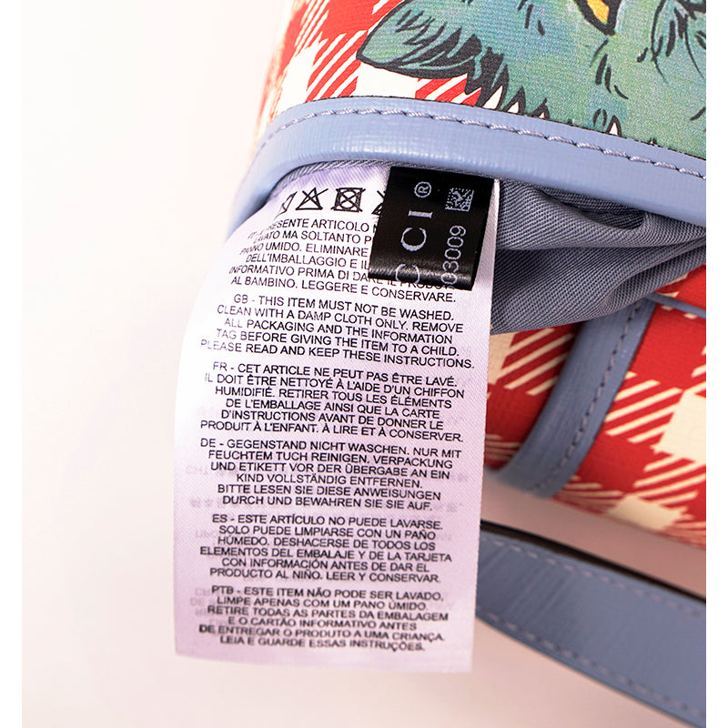 NEW GUCCI JUNIOR Coated Canvas LOUIS WAIN CAT BEWARE OF THE MOUSE Flap BAG NWT