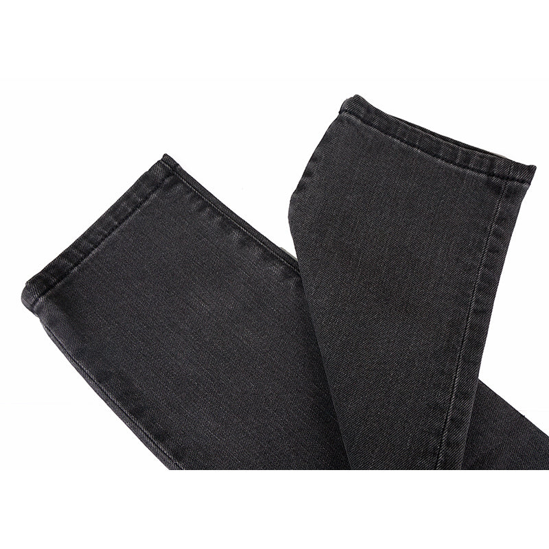 sz 28 NEW $1300 GUCCI Gray GREEN CHINESE DRAGON EMBROIDERY Denim SKINNY JEANS