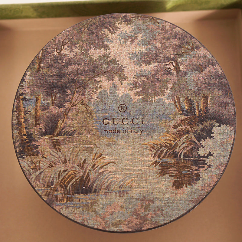 NEW $290 GUCCI Glass Dome Classic Vintage GG & HORSEBIT LOGO Print PAPERWEIGHT