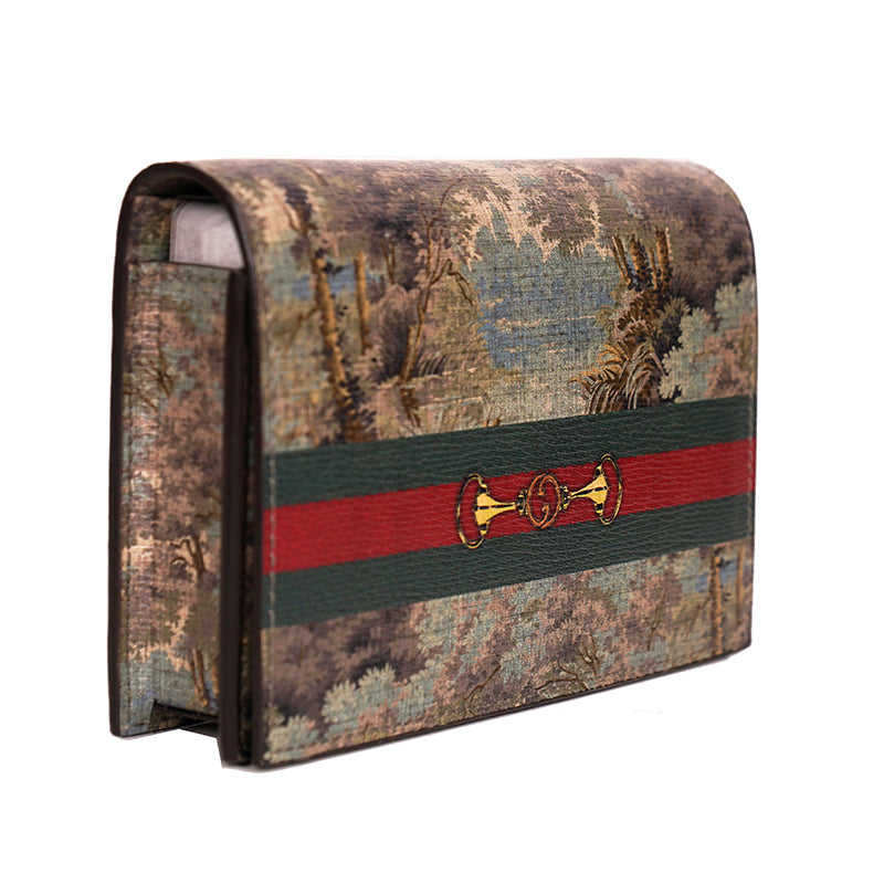 NEW $590 GUCCI Radura Print Demetra Fabric GG PLAYING CARDS & CASE w/ 2 DECKS