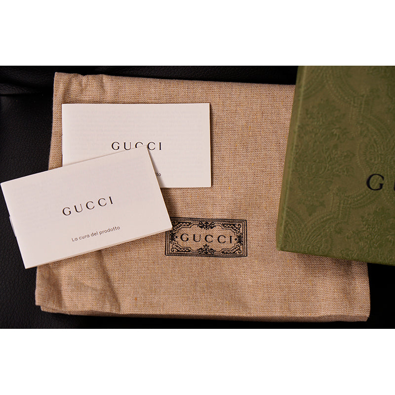 NEW $590 GUCCI Radura Print Demetra Fabric GG PLAYING CARDS & CASE w/ 2 DECKS