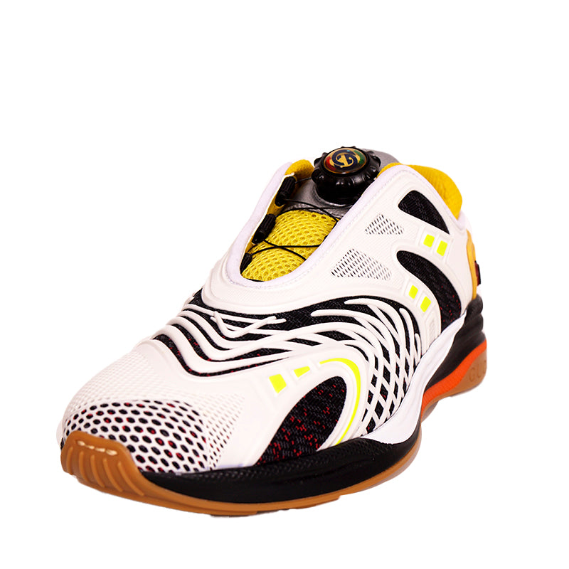 37 NEW $890 GUCCI Woman's White Yellow ULTRAPACE R Trainer GG Logo SNEAKERS NIB