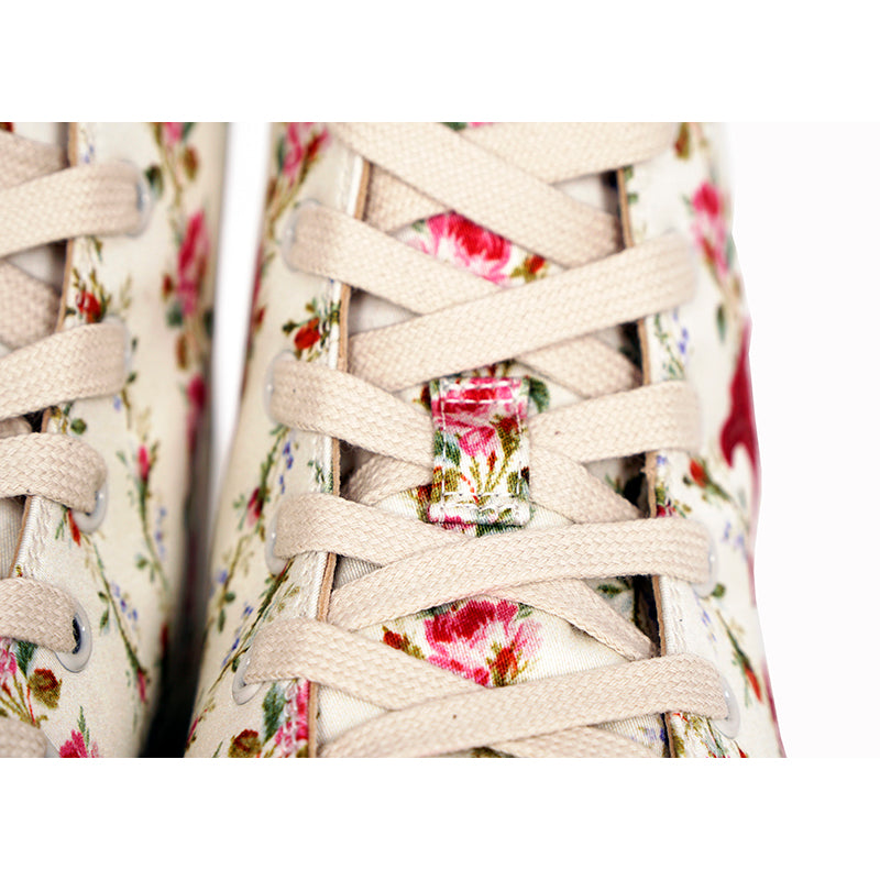 37 NEW $795 GUCCI Ivory FLORAL Rose BLIND FOR LOVE Logo Cat HIGH-TOP SNEAKERS