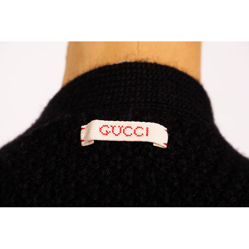 XS NEW $1900 GUCCI Men Chunky Cable Knit REMOVABLE SLEEVES Wool SWEATER CARDIGAN