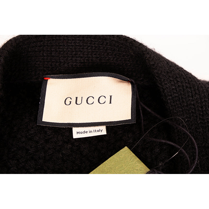 XS NEW $1900 GUCCI Men Chunky Cable Knit REMOVABLE SLEEVES Wool SWEATER CARDIGAN