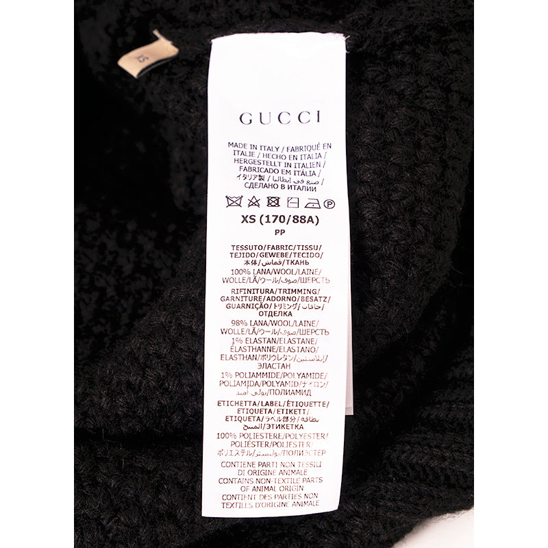 XS NEW $1900 GUCCI Men Chunky Cable Knit REMOVABLE SLEEVES Wool SWEATER CARDIGAN