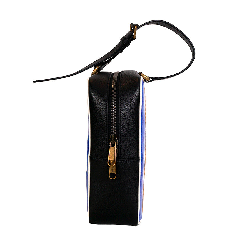 NEW $2025 GUCCI x ADIDAS Blue GG Supreme Crystal Coated Canvas Top Handle BAG