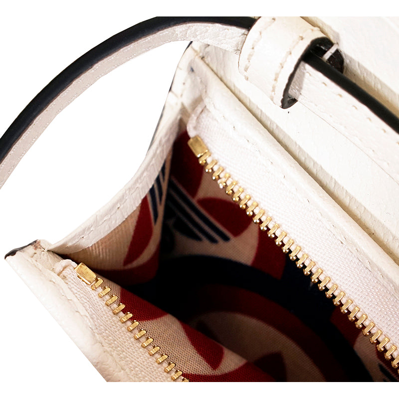 NEW $895 GUCCI Adidas Collab White Leather 1955 Horsebit CARD HOLDER MINI BAG