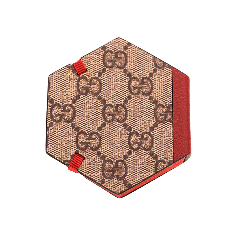 NEW $200 GUCCI Whimsy DERPY CAT GG Supreme Coated Canvas Stationery STICKY NOTES