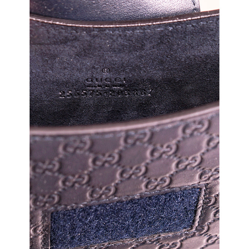 NEW $325 GUCCI Dk Blue Leather Microguccissima GG Logo Case iPad/Tablet/Document
