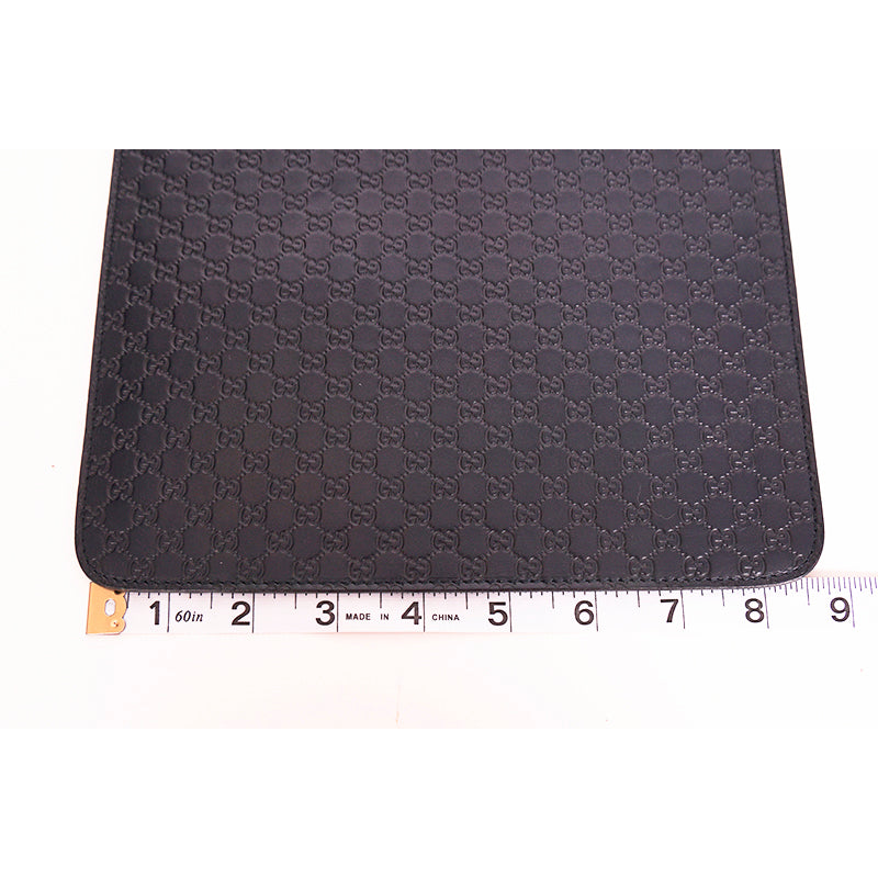 NEW $325 GUCCI Dk Blue Leather Microguccissima GG Logo Case iPad/Tablet/Document