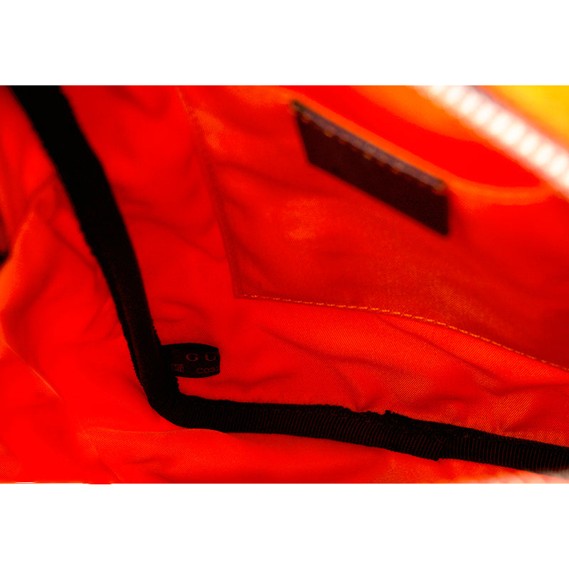 NEW $1,125 GUCCI Orange OFF THE GRID Nylon Monogram Shoulder/Crossbody 2-WAY BAG