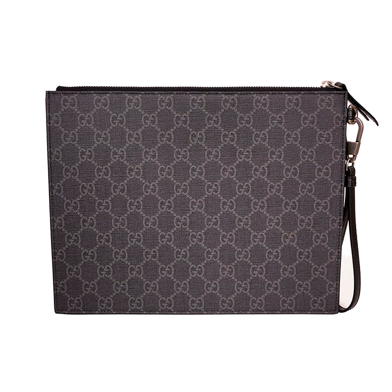 NEW $1,075 GUCCI GG Supreme Monogram RAINBOW EAGLE Bestiary Documents Holder BAG