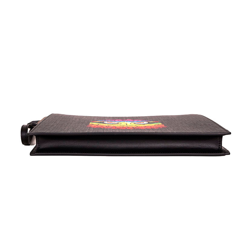 NEW $1,075 GUCCI GG Supreme Monogram RAINBOW EAGLE Bestiary Documents Holder BAG