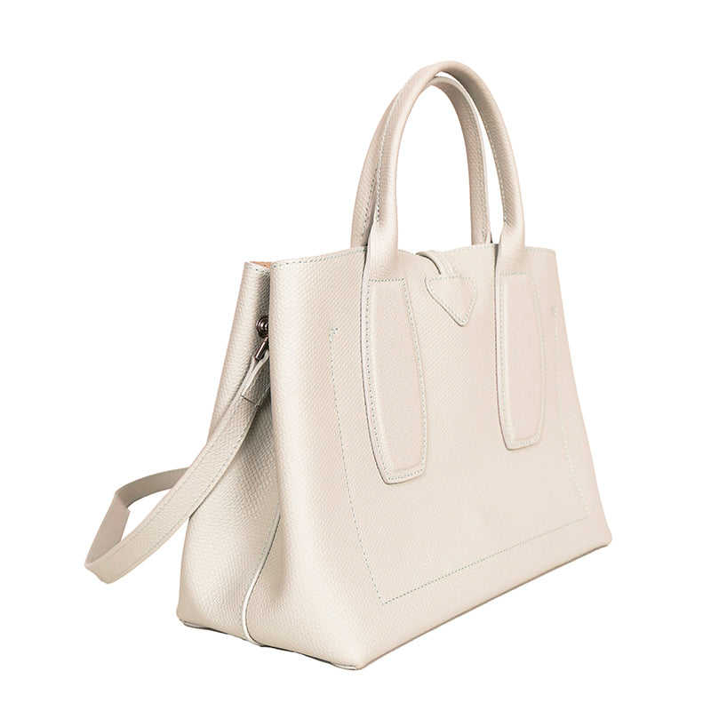 NEW $585 LONGCHAMP Mint Green Leather ROSEAU Medium TOTE BAG & STRAP Retired Col