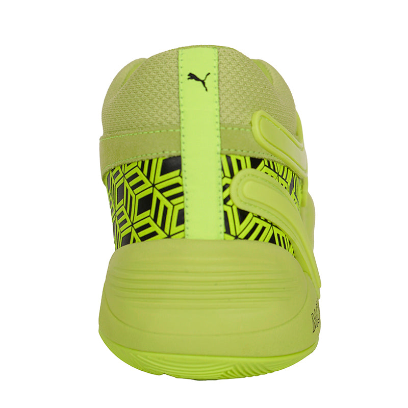 46 US 13 NEW $590 MCM x Puma TRC Blaze Court ACID LIME GREEN Low Top SNEAKERS