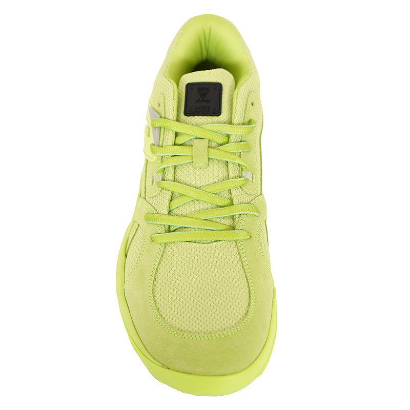 46 US 13 NEW $590 MCM x Puma TRC Blaze Court ACID LIME GREEN Low Top SNEAKERS