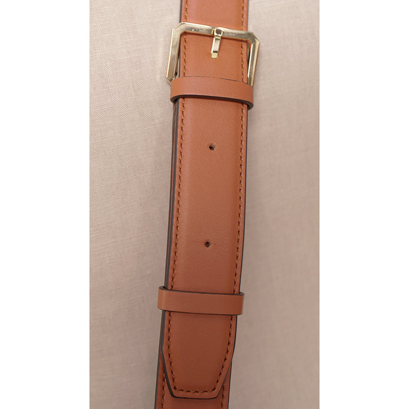 NEW $1,400 MCM Cognac Tan Nappa Leather MODE TRAVIA LOGO Medium 2-Way BAG Italy