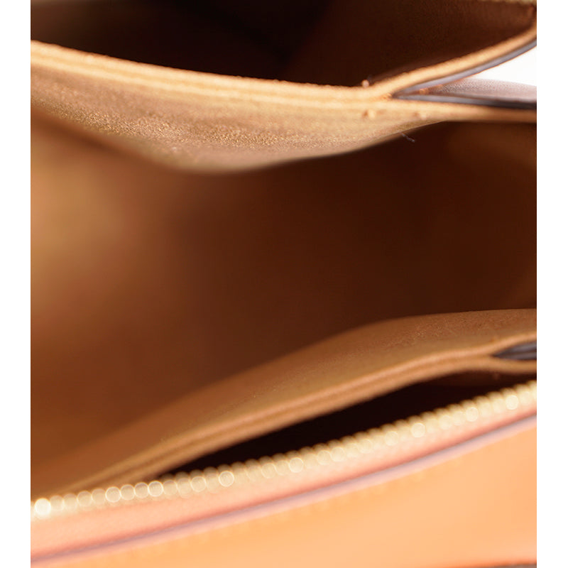 NEW $1,400 MCM Cognac Tan Nappa Leather MODE TRAVIA LOGO Medium 2-Way BAG Italy