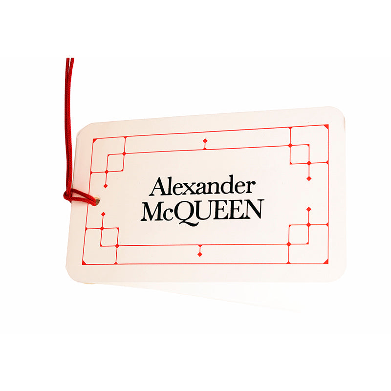 sz S NEW $460 ALEXANDER MCQUEEN Black & White PAINTED GRAFFITI LOGO Bucket HAT