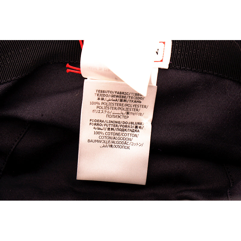 sz S NEW $460 ALEXANDER MCQUEEN Black & White PAINTED GRAFFITI LOGO Bucket HAT