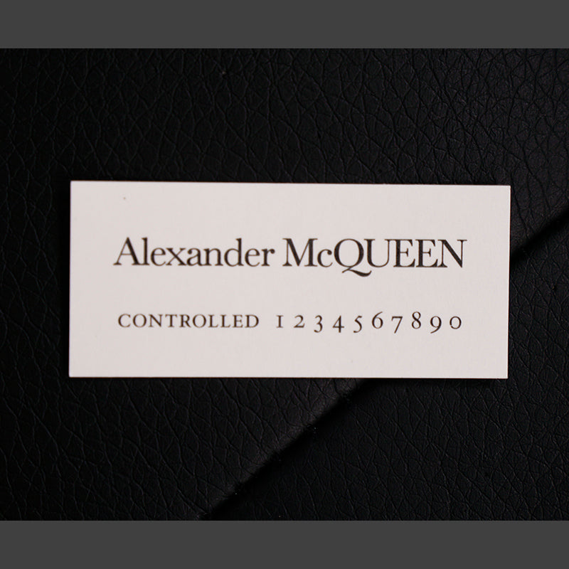 NEW $2190 ALEXANDER MCQUEEN Black Croc GOLD JEWELED KNUCKLE 4 Ring SKULL BAG NWT