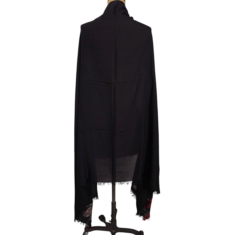 NEW $570 ALEXANDER MCQUEEN Black BELOVED SKULL DAGGER BUTTERFLY Wispy SCARF