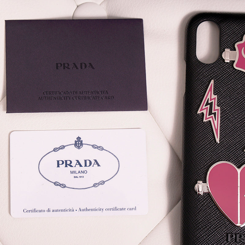 NEW $495 PRADA Universal Studios Frankenstein iPhone X XS Saffiano Leather CASE