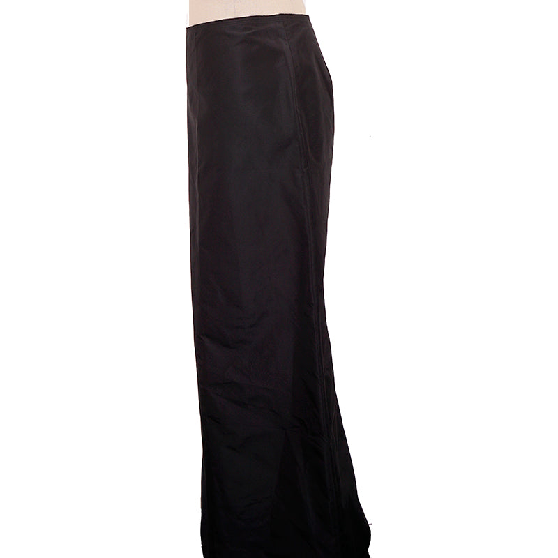 NEW $1,095 PRADA VINTAGE 2008 Runway Black Silk Blend Long A-Frame Gothic SKIRT