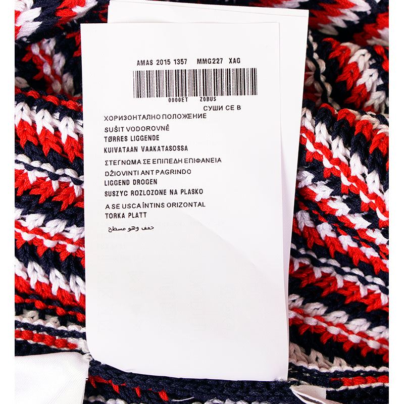 sz 38 NEW $1,790 MIU MIU Red White Blue CROCHET KNIT Cute SPRING SUMMER SKIRT XS