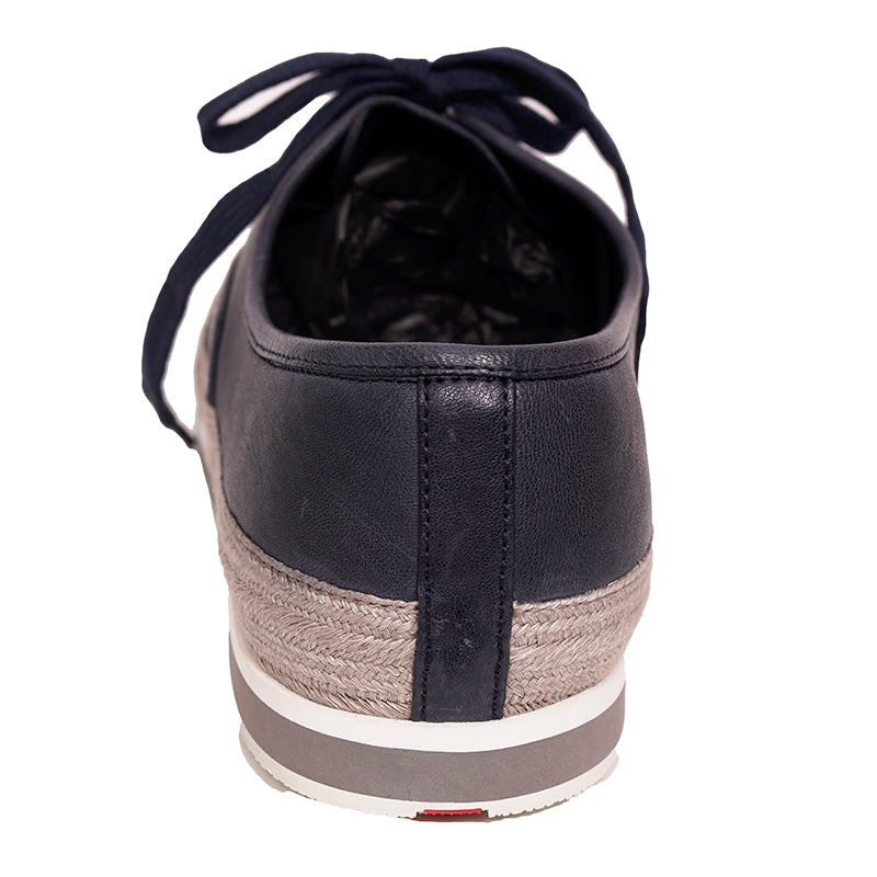 UK 11.5 US 12.5 NEW $790 PRADA Aged Leather ESPADRILLE HYBRID Line A SNEAKERS