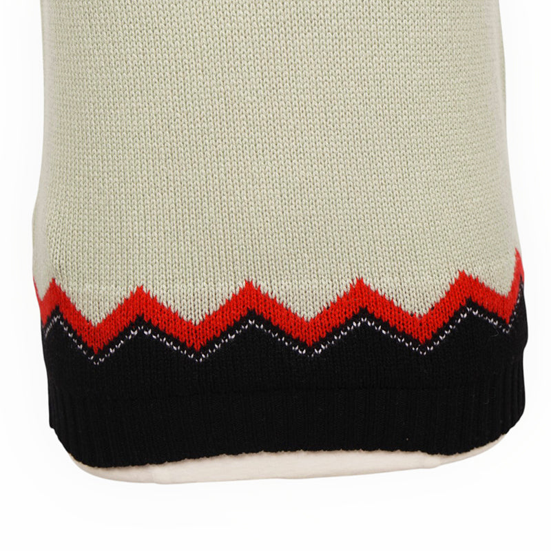 38 NEW $1,690 PRADA Mint Black Red 100% CASHMERE Modern Sleeveless KNIT TOP VEST
