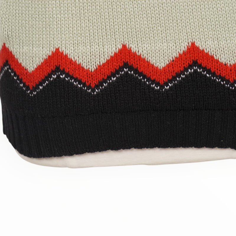 38 NEW $1,690 PRADA Mint Black Red 100% CASHMERE Modern Sleeveless KNIT TOP VEST