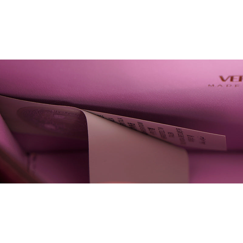 NEW $1575 VERSACE Bubblegum Pink Leather LA MEDUSA LOGO Crossbody SMALL FLAP BAG